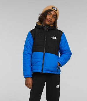 Blue The North Face Reversible Mt Chimbo Full-Zip Hooded Boys' Fleece Jacket | MALAYSIA HMYFAL