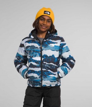 Blue The North Face Reversible Mt Chimbo Full-Zip Hooded Boys' Fleece Jacket | MALAYSIA FVREGL