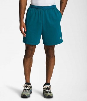 Blue The North Face Simple Logo Fleece Men's Shorts | MALAYSIA LMHKBY