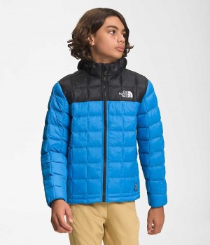 Blue The North Face ThermoBall™ Hooded Boys' Puffer Jacket | MALAYSIA MAVNZJ