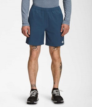 Blue The North Face Wander Men's Shorts | MALAYSIA QRTVJH