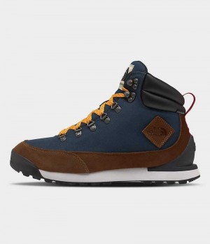 Blue / Brown The North Face Back-To-Berkeley IV Textile Waterproof Men's Winter Boots | MALAYSIA KTSHXV