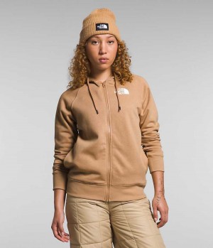 Brown The North Face Brand Proud Full-Zip Hoodie Women's Fleece Jacket | MALAYSIA KYJMFA