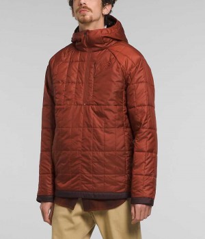 Brown The North Face Circaloft ¼-Zip Pullover Men's Puffer Jacket | MALAYSIA ZORHVF