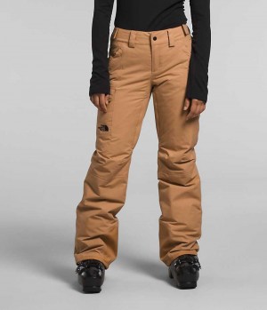 Brown The North Face Freedom Women's Insulated Pants | MALAYSIA GAHUOF