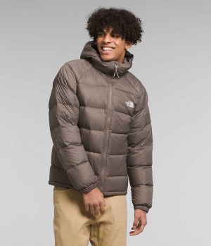 Brown The North Face Hydrenalite™ Hoodie Men's Puffer Jacket | MALAYSIA KBMDTJ