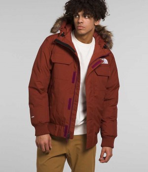 Brown The North Face McMurdo Men's Bomber Jacket | MALAYSIA QOLIHR