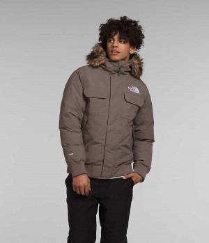 Brown The North Face McMurdo Men's Bomber Jacket | MALAYSIA HFCDSM