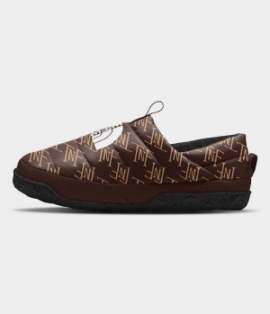 Brown The North Face Nuptse Women's Mules | MALAYSIA AMRFCT