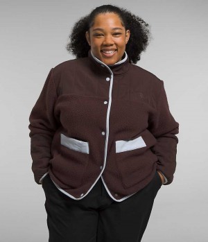 Brown The North Face Plus Cragmont Women's Fleece Jacket | MALAYSIA NOXCVY