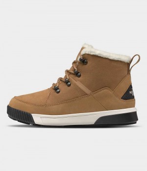 Brown The North Face Sierra Mid Lace Waterproof Women's Winter Boots | MALAYSIA BIJKWH