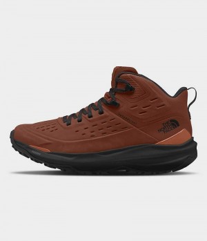 Brown The North Face VECTIV Exploris 2 Mid FUTURELIGHT™ Leather Men's Hiking Boots | MALAYSIA AERTOW