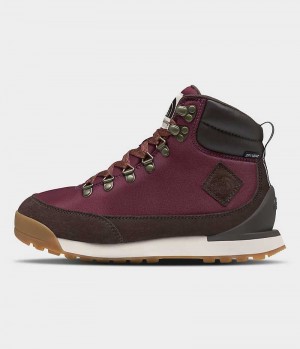 Brown / Fuchsia The North Face Back-To-Berkeley IV Textile Waterproof Women's Winter Boots | MALAYSIA AFMOCE