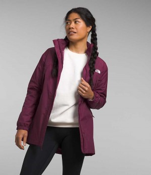 Burgundy The North Face Antora Women's Coat | MALAYSIA IDAVBG