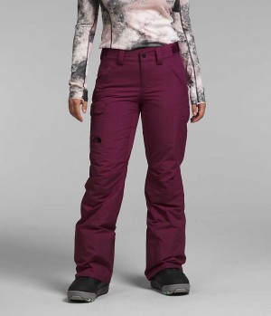 Burgundy The North Face Freedom Women's Insulated Pants | MALAYSIA GJHCPA