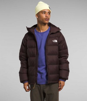 Burgundy The North Face Hydrenalite™ Hoodie Men's Puffer Jacket | MALAYSIA TWOMSR