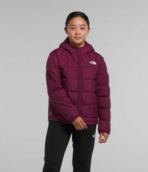 Burgundy The North Face Lhotse Girls' Puffer Jacket | MALAYSIA AGQPFE