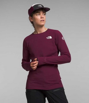 Burgundy The North Face Summit Series FUTUREFLEECE™ Crew Women's Pullover | MALAYSIA KQZMYP