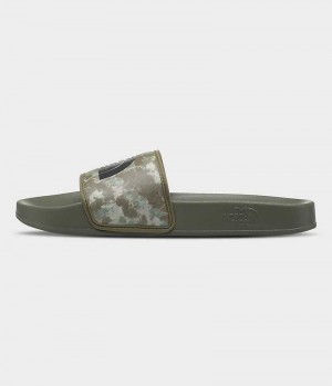 Camo The North Face Base Camp III Men's Slides | MALAYSIA EKIXBQ