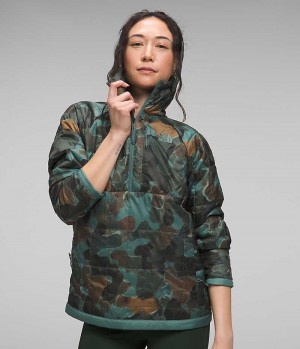 Camo The North Face Circaloft ¼-Zip Pullover Women's Puffer Jacket | MALAYSIA WOVFCI