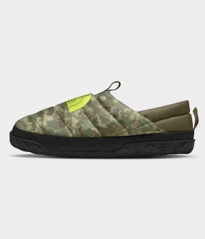 Camo The North Face Nuptse Men's Mules | MALAYSIA KJRAHU