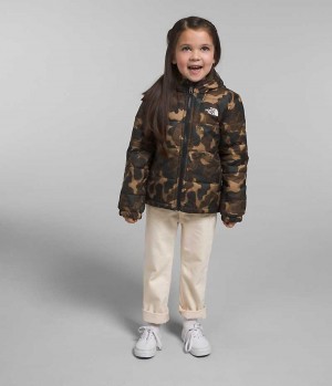 Camo The North Face Reversible Mt Chimbo Full-Zip Hooded Girls' Fleece Jacket | MALAYSIA ZHTBNY