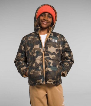 Camo The North Face Reversible Mt Chimbo Full-Zip Hooded Boys' Fleece Jacket | MALAYSIA PEHJYA