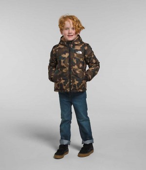 Camo The North Face Reversible Mt Chimbo Full-Zip Hooded Boys' Fleece Jacket | MALAYSIA ZTDRYC