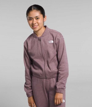 Fuchsia The North Face Cozy Dream Full-Zip Girls' Fleece Jacket | MALAYSIA PLHJMG