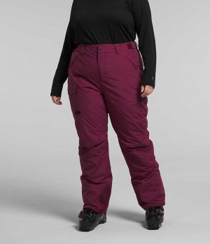 Fuchsia The North Face Plus Freedom Women's Insulated Pants | MALAYSIA HRNTBY