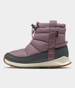 Fuchsia The North Face ThermoBall™ Pull-On Waterproof Boys' Winter Boots | MALAYSIA XQWVOR