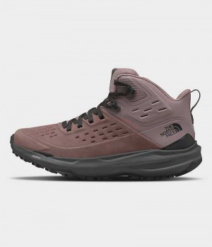 Fuchsia The North Face VECTIV Exploris 2 Mid FUTURELIGHT™ Leather Women's Hiking Boots | MALAYSIA BOSKTV