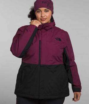 Fuchsia / Black The North Face Plus Freedom Women's Insulated Jacket | MALAYSIA PLCZAY