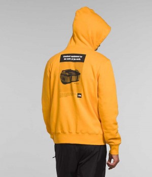 Gold The North Face Brand Proud Men's Hoodie | MALAYSIA QMFLUS