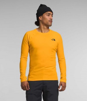 Gold The North Face FD Pro 160 Crew Men's T-Shirt | MALAYSIA BLAMRP