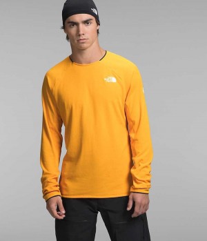 Gold The North Face Summit Series FUTUREFLEECE™ Crew Men's Pullover | MALAYSIA KUMLVW