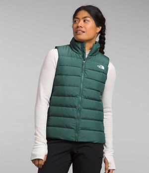 Green The North Face Aconcagua 3 Women's Vest | MALAYSIA DSHQJA