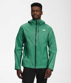 Green The North Face Alta Vista Men's Rain Jacket | MALAYSIA MLAWFU