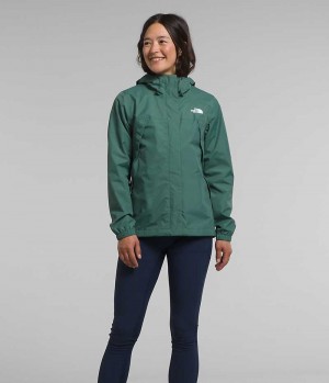 Green The North Face Antora Women's Rain Jacket | MALAYSIA XINVBP