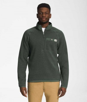 Green The North Face Gordon Lyons ¼-Zip Men's Pullover | MALAYSIA JDVEUF