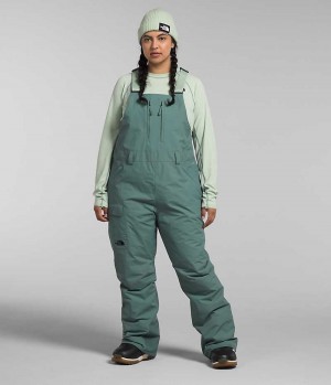 Green The North Face Plus Freedom Insulated Women's Bib Pants | MALAYSIA KQWHBV