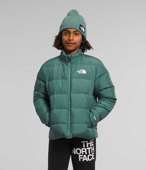 Green The North Face Reversible North Boys' Puffer Jacket | MALAYSIA SXODNQ