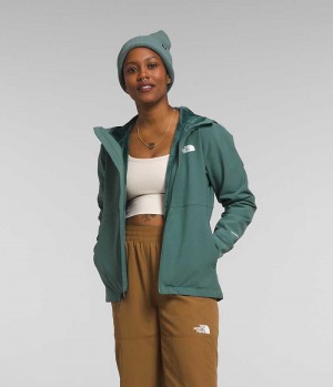 Green The North Face Shelbe Raschel Hoodie Women's Softshell Jacket | MALAYSIA YBLRAS