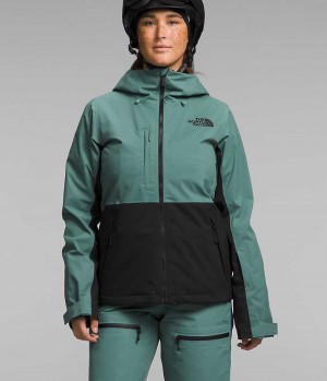 Green / Black The North Face Freedom Stretch Women's Insulated Jacket | MALAYSIA TJPRXS