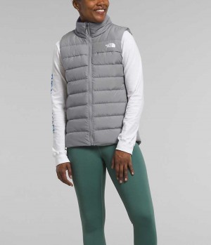 Grey The North Face Aconcagua 3 Women's Vest | MALAYSIA ZFJAMD