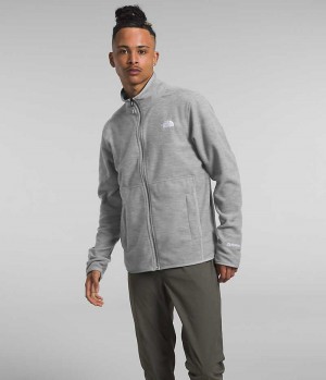 Grey The North Face Alpine Polartec® 100 Men's Fleece Jacket | MALAYSIA DVGIAY