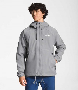 Grey The North Face Antora Hoodie Men's Rain Jacket | MALAYSIA EGIFHV