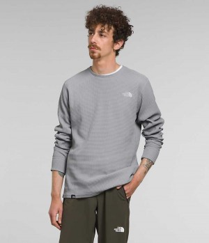 Grey The North Face Canyon Fog Thermal Long Sleeve Men's Pullover | MALAYSIA FJXTQL