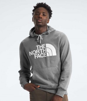 Grey The North Face Half Dome Pullover Men's Hoodie | MALAYSIA BLFTCX