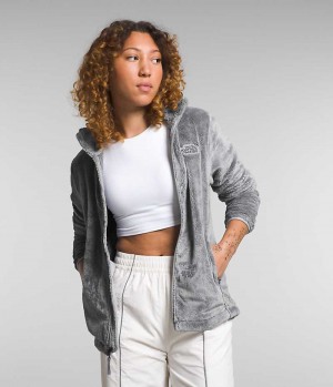 Grey The North Face Osito Women's Fleece Jacket | MALAYSIA HFBERZ